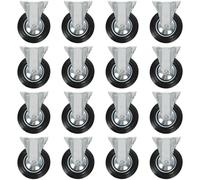 vidaXL 16 pcs Roulettes fixes 160 mm