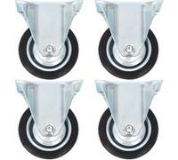 vidaXL 16 pcs Roulettes fixes 75 mm