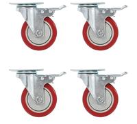 vidaXL 16 pcs Roulettes pivotantes 100 mm