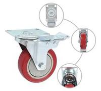 Roulettes Pivotantes avec Double Freins Roues Chariot Transport 4 pcs vidaXL