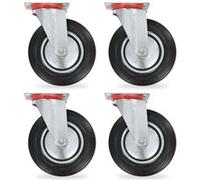 vidaXL 16 pcs Roulettes pivotantes 200 mm