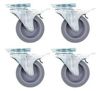 vidaXL 16 pcs Roulettes pivotantes 75 mm G