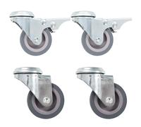 vidaXL 16 pcs Roulettes pivotantes à trou de boulon 50 mm