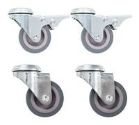 vidaXL 16 pcs Roulettes pivotantes à trou de boulon 50 mm G