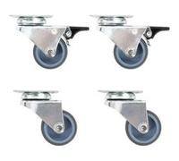 12x Roulettes Pivotantes Doubles 50 mm Etagère à Livre Chariot Roulant vidaXL