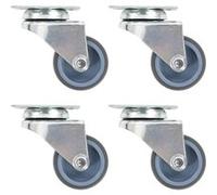 vidaXL 16 pcs Roulettes pivotantes doubles 50 mm