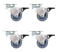 vidaXL 16 pcs Roulettes pivotantes doubles 50 mm Or G