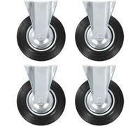 vidaXL 16 pcs Roulettes fixes 200 mm