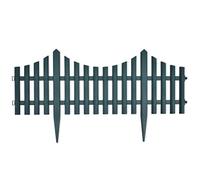 vidaXL Bordures de pelouse 17 pcs 10 m Vert 41229