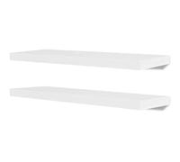 vidaXL 2 Blanc Étagère Murale Flottante Affichage de Stockage Étagère à Suspendre 5 Taille Option 31.5" x 7.9" x 1.5" Blanc