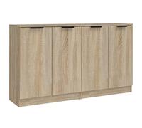 vidaXL Buffet Chêne Sonoma Ensemble de 2 60 x 30 x 70 cm Bois d'ingénierie