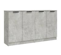 vidaXL 2× Buffets Armoires Latérales de Salle de Séjour Armoires de Rangemant Meubles de Rangement Gris Béton 60x30x70 cm Bois d'Ingénierie