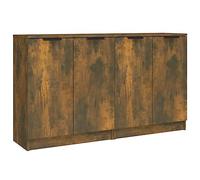 vidaXL 2× Buffets armoires latérales de salle de séjour chêne fumé 60×30×70 cm bois d'ingénierie