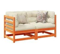 vidaXL 2-delige Loungeset massief grenenhout wasbruin3295811 G