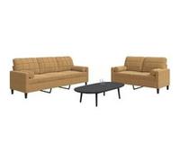 Vidaxl Ensemble De Canapés 2 Pcs Avec Coussins Et Traversins Velours Multicolore