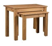 vidaXL 2-delige Tafeltjesset Panama Range massief grenenhout282676 Brun G