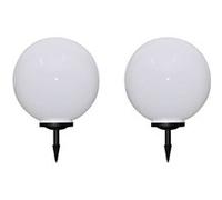 Vidaxl 2 Pcs Lampes D'allée D'extérieur À Led 50 Cm Et Piquet Au Sol Multicolore