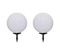 Vidaxl 2 Pcs Lampes D'allée D'extérieur À Led 50 Cm Et Piquet Au Sol Multicolore