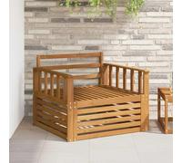 vidaXL 2 Pièce Canapé avec Accoudoirs Bois d'Acacia Massif Naturel