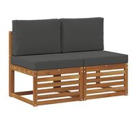 Unités de sofa sectionnel d'extérieur Bois d'Acacia Massif Aménagement vidaXL vi
