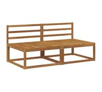 vidaXL 2 Pièce Sofa de Milieu extérieur Naturel 158 x 83 x 73 cm