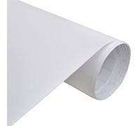 Films de voiture 2 pcs Blanc mat 100x150 cm+50x150 cm