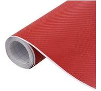 Films 4D de voiture 2 pcs Rouge 100x150 cm+50x150 cm