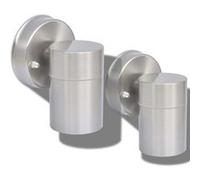 VidaXL 2 x Lampe d'extérieur murale Applique lampe luminaire extérieur la Cour Extérieur Acier inoxydable G