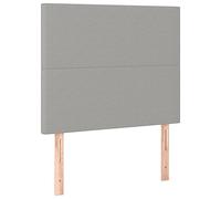 Vidaxl Têtes De Lit 2 Pcs Gris Clair 90x5x78/88 Cm Tissu Gris