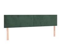 Vidaxl Têtes De Lit 2 Pcs Vert Foncé 90x5x78/88 Cm Velours Vert