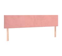 vidaXL Têtes de lit 2 pcs Rose 80x5x78/88 cm Velours