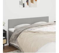 vidaXL 2 x Têtes de Lit Meubles de Chambre à Coucher Accessoires de Lit Simple Têtes de Cadre de Lit Intérieur Gris Clair 345824