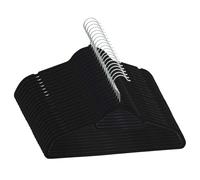 vidaXL 20 pcs. Set de cintres Antidérapant Noir Velours