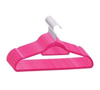 vidaXL 20x Cintres Antidérapants Porte-vêtements Cintres à Vêtements Rangement Organisateur Crochet Rotatif à 360 Degrés Rose Velours