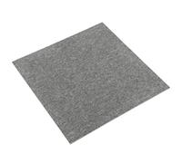 vidaXL 20x Dalles de Tapis de Sol Dalles de Moquette Revêtement de Sol Salle de Bain Cuisine Salon Maison Intérieur 5 m² 50x50 cm Gris