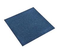 vidaXL 20x Dalles de Tapis de Sol Dalles de Moquette Revêtement de Sol Salle de Bain Cuisine Salon Maison Intérieur 5 m² 50x50 cm Bleu Foncé