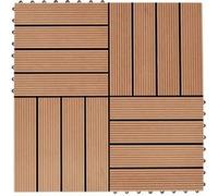 Vidaxl Carreaux De Terrasse 22 Pcs 30 X 30 Cm 2 M² Wpc Teck
