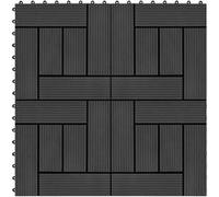 11x Carreaux de Terrasse WPC Teck Dalle de Patio Plancher Jardin Balcon vidaXL