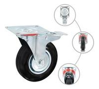vidaXL 24 pcs Roulettes pivotantes 125 mm