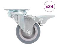 vidaXL 24 pcs Roulettes pivotantes 50 mm