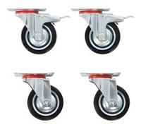 32x Roulettes Pivotantes 75 mm Etabli Panier d'Achat Chariot Roulant vidaXL
