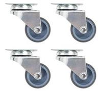 24 pcs Roulettes pivotantes doubles 50 mm