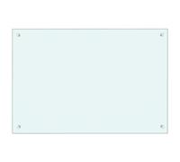 VidaXL 249459 planche à découper pour cuisine Verre trempé Blanc Blanc