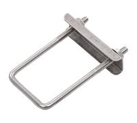 vidaXL 25x Connecteurs en U pour Poteau de Clôture Résistant Pratique Durable Support en U Contre-Plaque Ecrous en Acier Inoxydable 60x40 mm