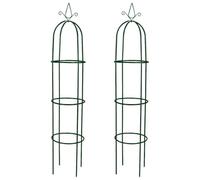 vidaXL 2X Arche Jardin Forme de Tour Terrasse Patio Tuteur Plantes Grimpantes