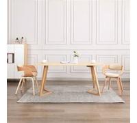 2x Bois Courbé Chaises de Salle à Manger Chaises à Dîner Sièges à Manger Chaises de Repas Chaises de Cuisine Intérieur Maison Similicuir