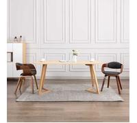 vidaXL 2x Bois Courbé Chaises de Salle à Manger Chaises à Dîner Sièges à Manger Chaises de Repas Chaises de Cuisine Maison 287389