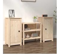 vidaXL 2x Buffets Armoires de Rangement Meubles de Rangement Armoires Latérales Salle de Séjour Salon 39x35x80 cm Bois 813725
