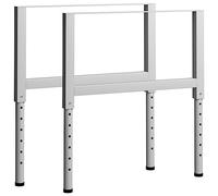 vidaXL 2X Cadres d'Etabli Réglables Cadres de Banc de Travail Cadres de Table de Travail Supports de Table Métal 85x(69-95,5) cm Gris