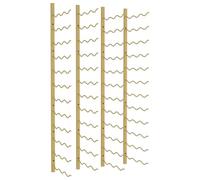 Vidaxl Casier À Vin Mural Pour 36 Bouteilles 2 Pcs Doré Fer Doré